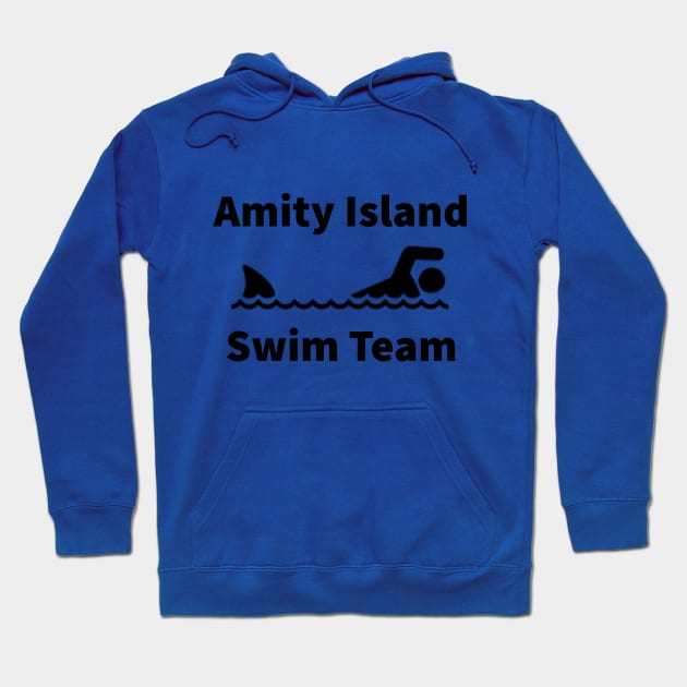 Amity Island Swim Team - black Hoodie by Karma Chameleon